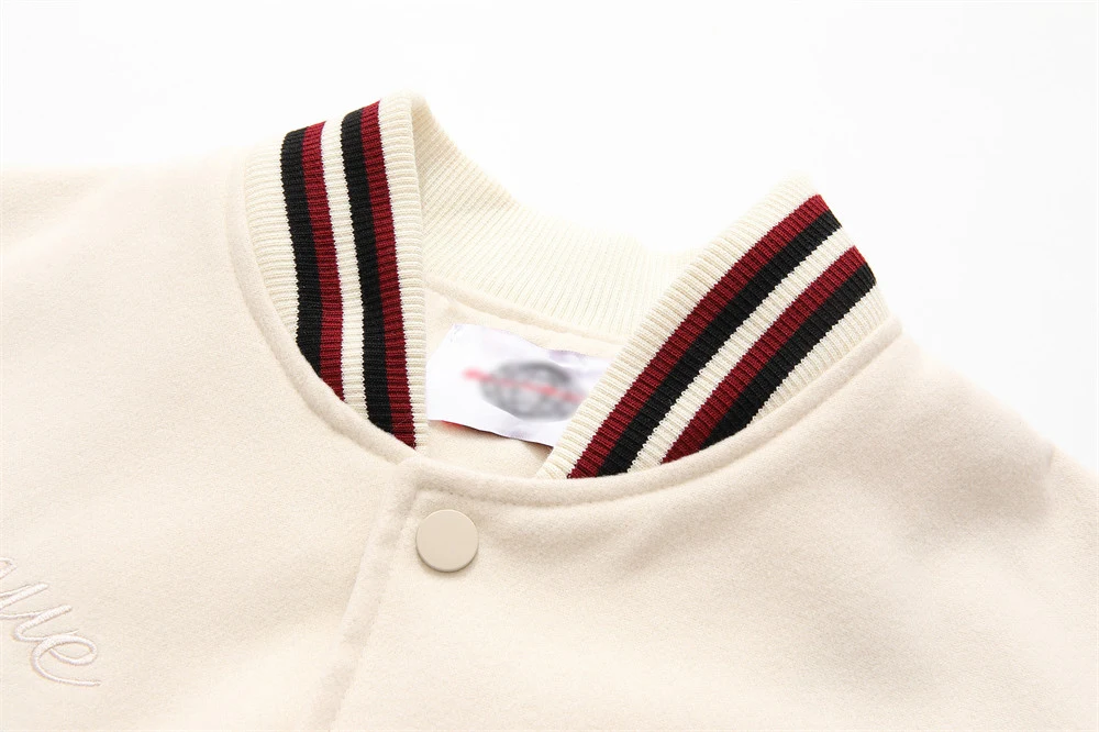 Title 3, Jaqueta de beisebol uniforme em PU com patchwor...