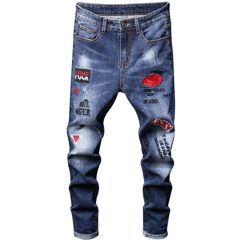 Title 4, Straight Slim Fit European and American Mens T...