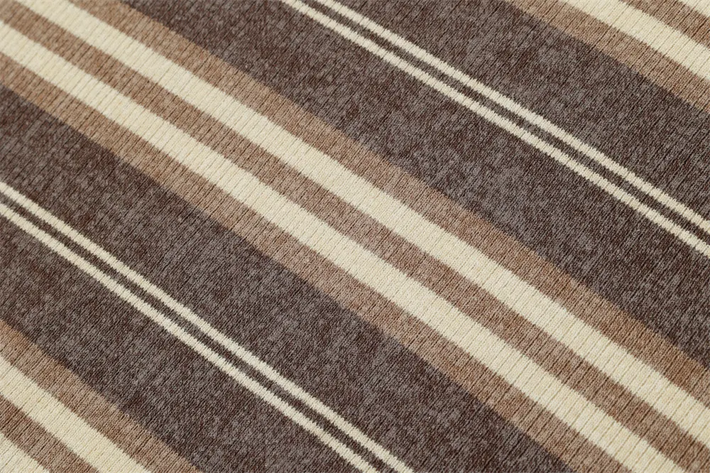 Contrastkleur gestreepte vlinder geborduurde korte mouw, perfect voor een casual en modieuze uitstraling. Zorgt voor comfort en stijl. — foto 25