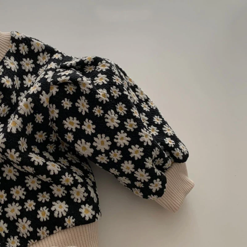 Baby Baobao Herfst Winter Jurk Bubble Mouwen Prinses Top Zacht en Warm Perfect voor Feestjes en Dagelijks Gebruik — foto 6