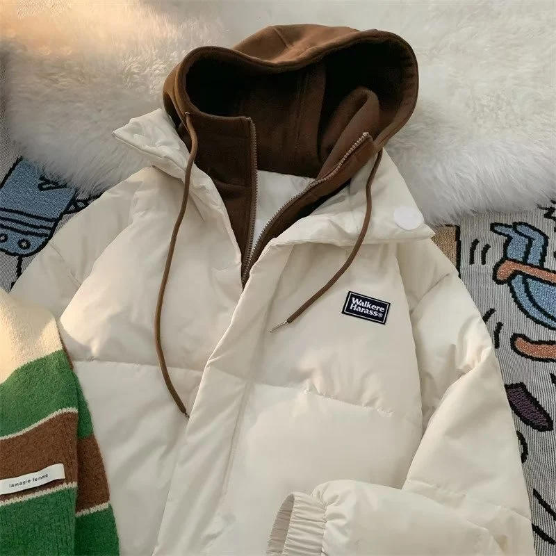 Casaco masculino com capuz de algodão, moda casual e confortável. Perfeito para o inverno, jaqueta com capuz, ideal para usar no dia a dia. — foto 17