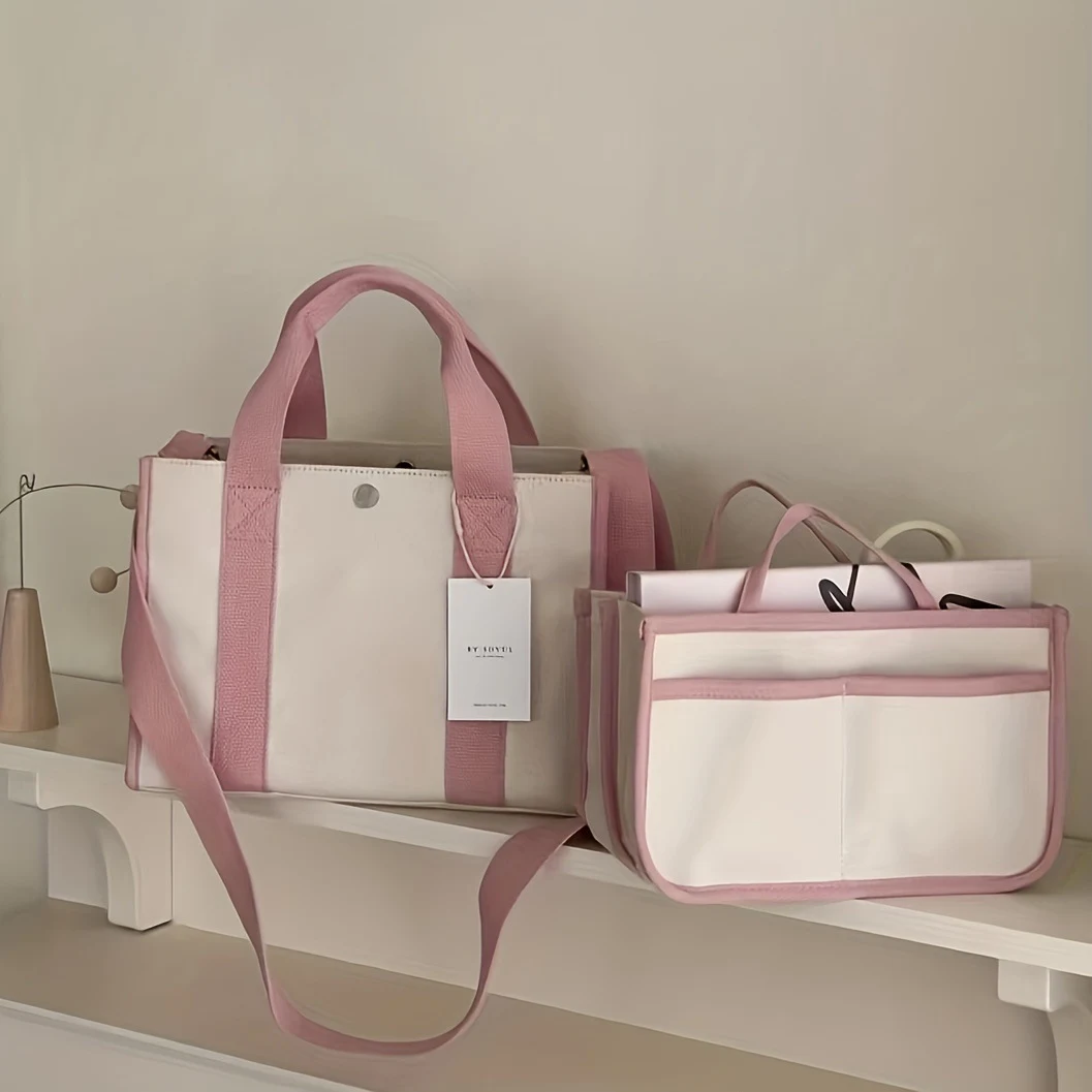 Nova Bolsa de Ombro Multifuncional para Mamãe em Lona com Grande Capacidade. Leve tudo do bebê com conforto e praticidade em passeios. — foto 11
