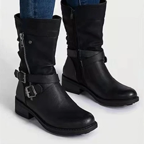 Title 2, Botas Martin Femininas de Tamanho Grande para C...