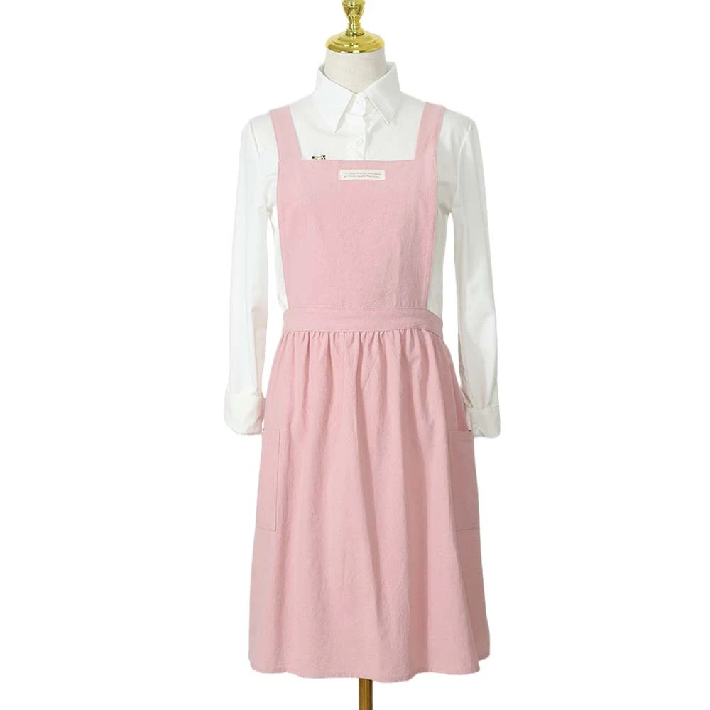 Korean Retro Kitchen Apron for Flower Shop, Art Painting Work Clothes. Small and Stylish Apron. Perfect for Creators and — photo 8