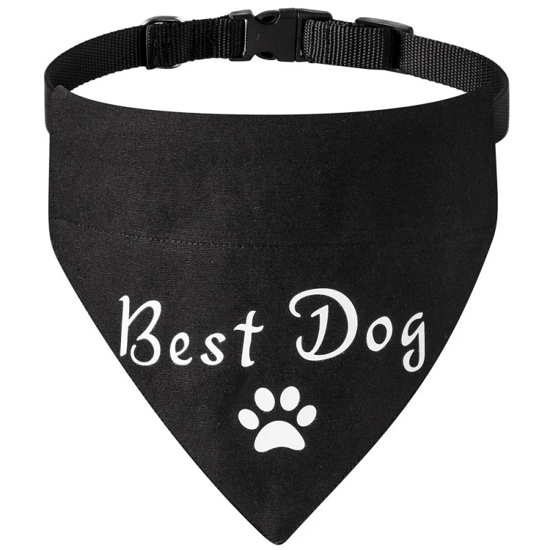 Title 19, Solid Dog Saliva Towel Fashion Dog Bandanas Adj...