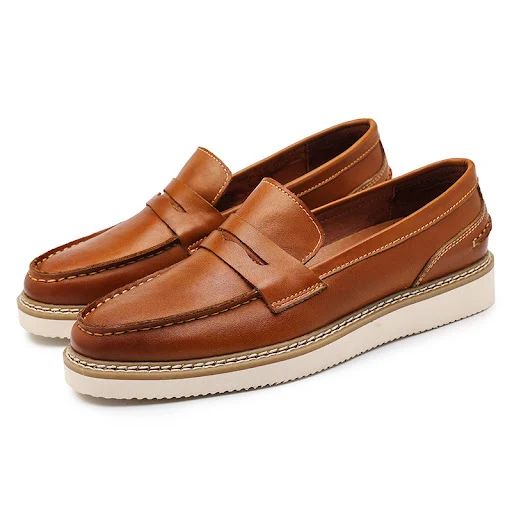 Title 3, Sapatos masculinos de couro bovino camada super...