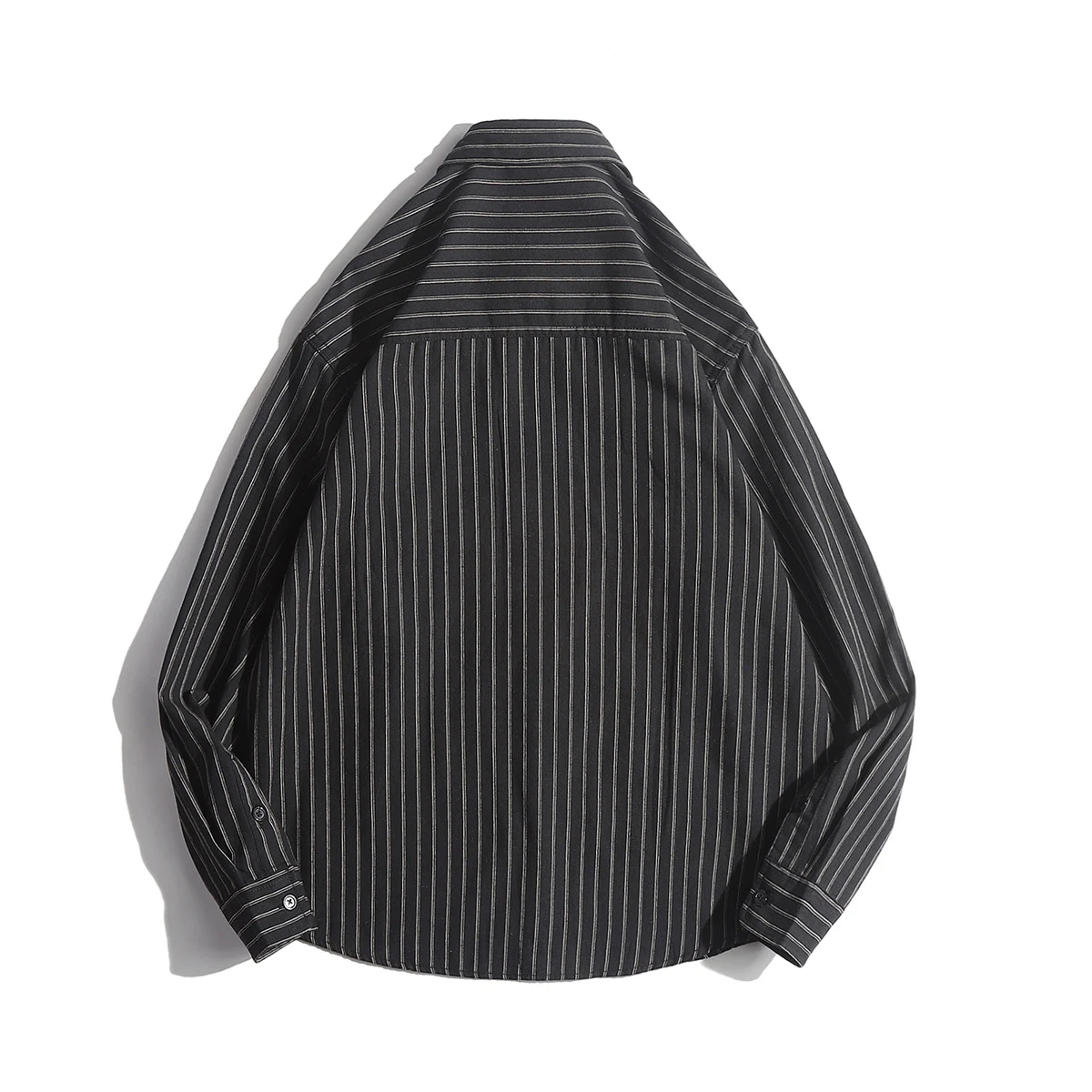 Title 6, Urban loose striped lapel shirt, perfect for a ...