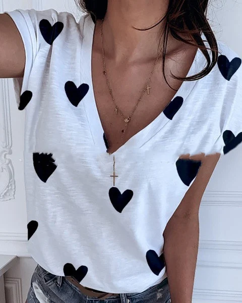 Title 3, Camiseta feminina de manga curta estampada com ...
