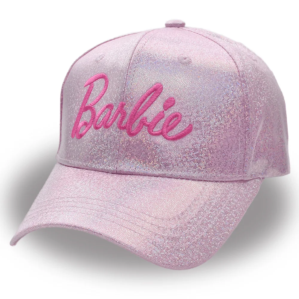 Title 1, Boné de Beisebol Barbie Girl Rosa com Letras Bo...