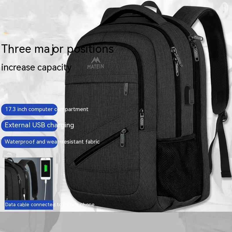 Mochila de Viagem Grande Capacidade Moda Masculina e Feminina para Notebook Ideal para Viagens Trabalho Conforto e Organização — foto 9