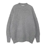 Korean Loose Pineapple Print Thick Pullover Sweater. Enjoy comfort and style with this cozy and fashionable sweater. Per — photo 3