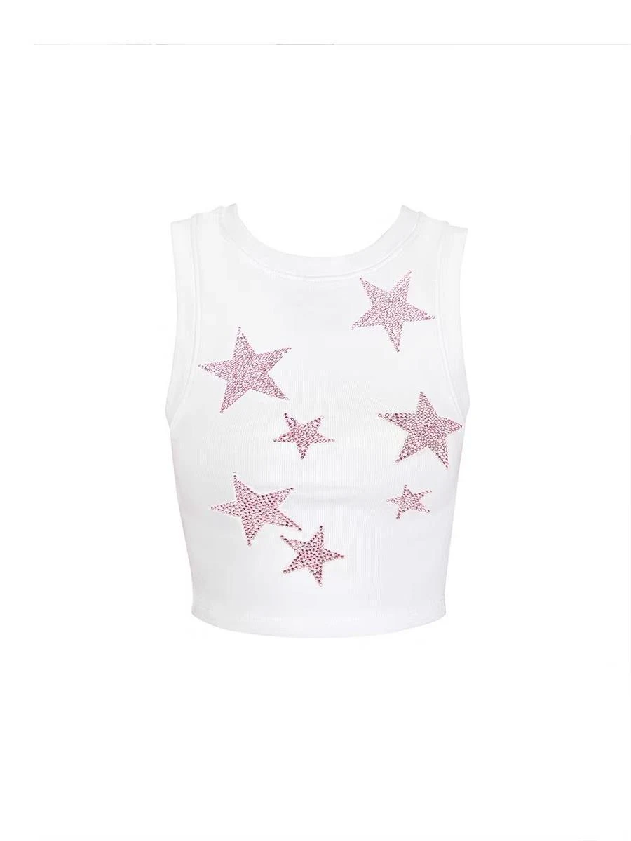 Title 1, Gilet Stars Hot Drill Spice Girl altezza vita s...