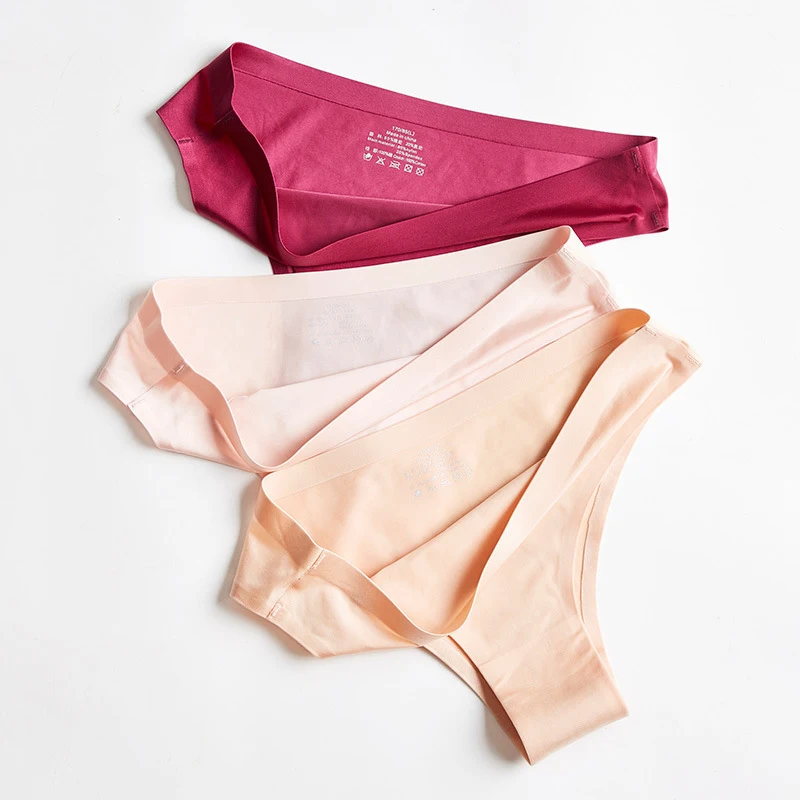 Title 6, Womens Ice Silk Seamless One-piece Thong Panti...