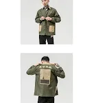 Autumn Novo impressão masculina casual jaqueta de tamanho grande chinês Retro Buckle Casual Soly Jacket — foto 8