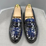 Scarpe casual in pelle da uomo traspiranti in pelle di bovino pieno fiore per comfort e stile. Indossale ogni giorno con fiducia. — foto 11