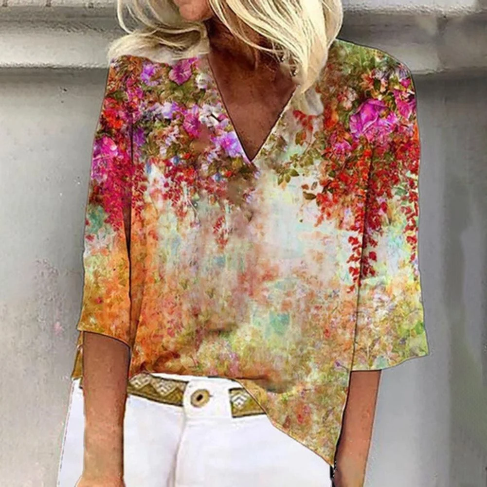Title 2, Spring And Summer New Pullover Loose Tie-dye Pr...