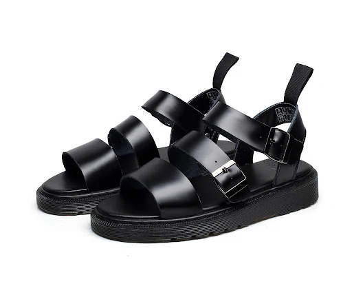 Title 3, Platform Buckle Toe Roman Sandals, Stylish Summ...