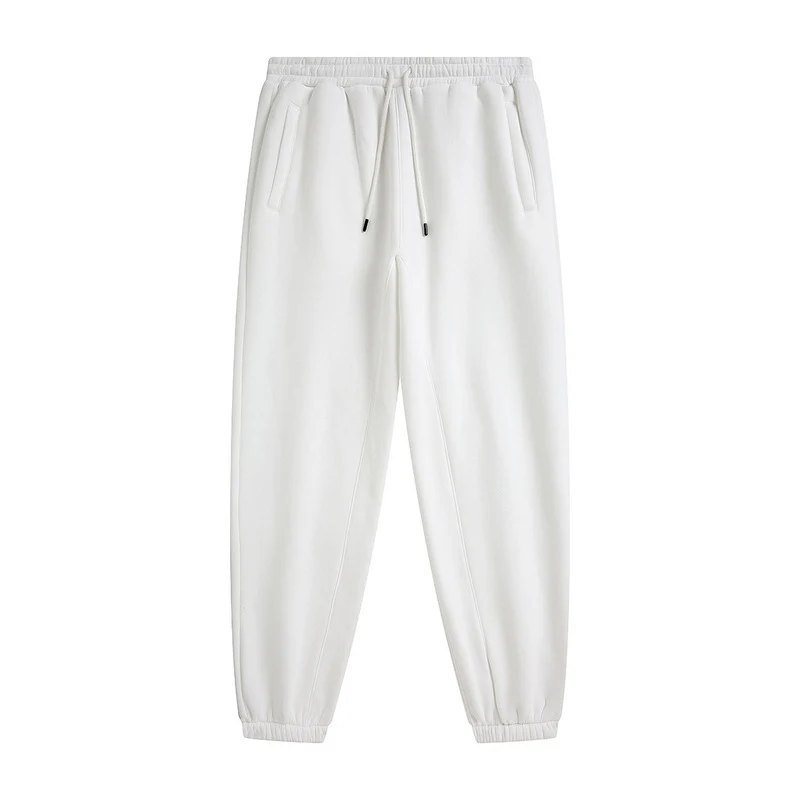 Plus Fleece Clean Color Pinched Foot Drawstring Sweatpants for ultimate comfort and a modern, relaxed look. Perfect for — photo 4