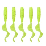 Isca artificial soft bait com cauda curly e anzol de chumbo, atraia mais peixes com esta isca irresistível e realista para pescaria. — foto 4