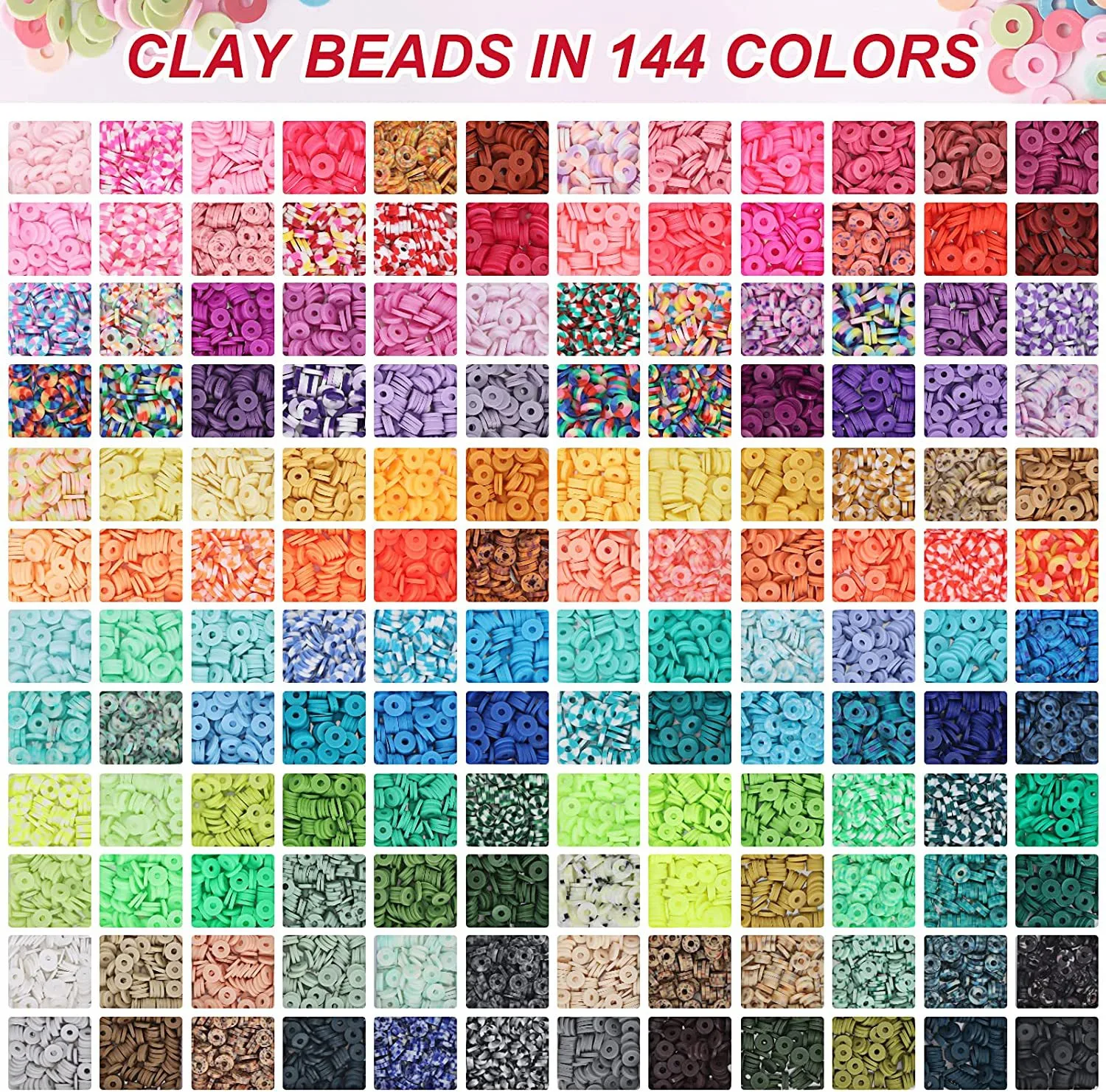 Title 3, Multi-Color Soft Ceramic Beads Ornament Sets Of...