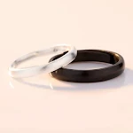 Anel Bucal de Prata Amor Entrelaçado Casal Design Exclusivo para Celebrar o Amor Eterno Presente Perfeito para Momentos Especiais e Românticos — foto 4
