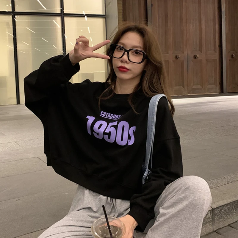 Suéter solto estilo preguiçoso feminino de outono — foto 3