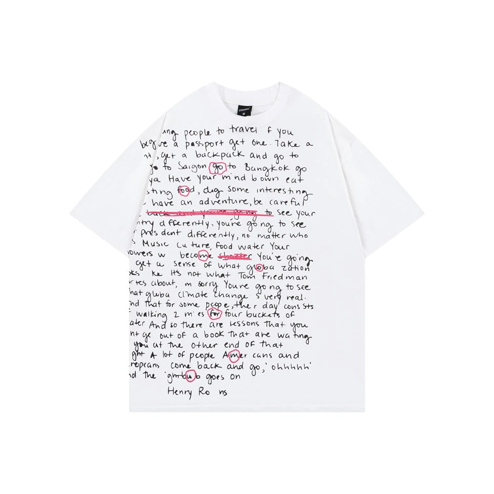 English Letter Short Print Short Sleeve T-shirt, offering a comfortable and casual style. Perfect for everyday wear, thi — photo 3