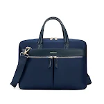 Bolsa para laptop feminina em poliéster com zíper prático, leve e resistente. Perfeita para transportar seu notebook com segurança e conforto no dia a dia. — foto 6