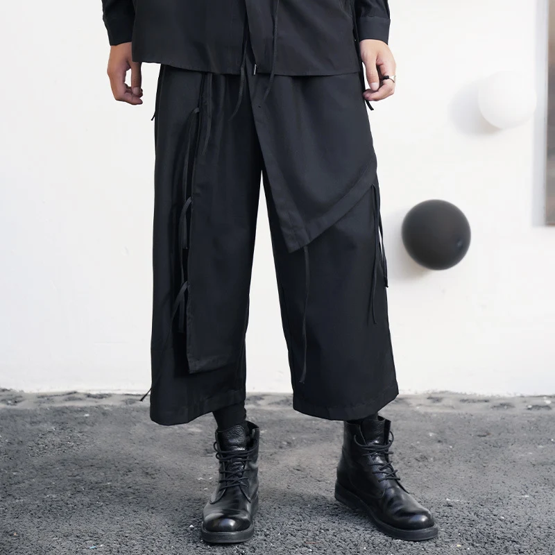 Title 4, Dark Personality Japanese Style Wide-leg Pants ...