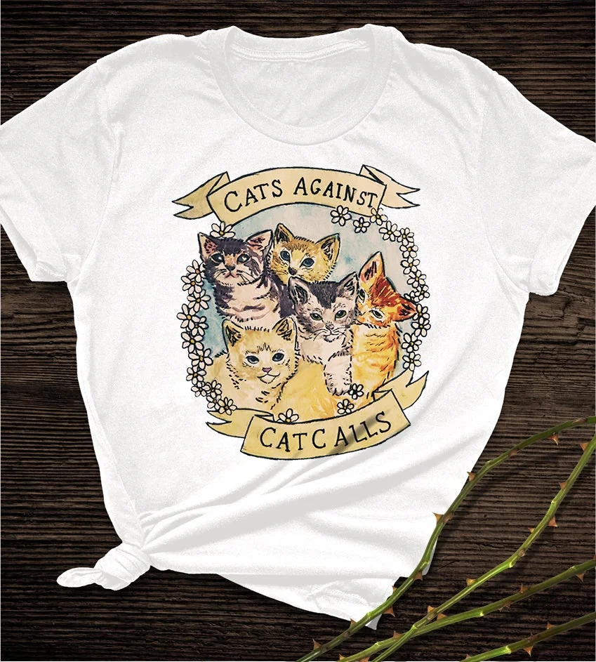 Cat Print Short Shirt Team Uniform, European and American Fabrics, a Comfortable and Stylish Choice for Teams and Everyd — photo 5