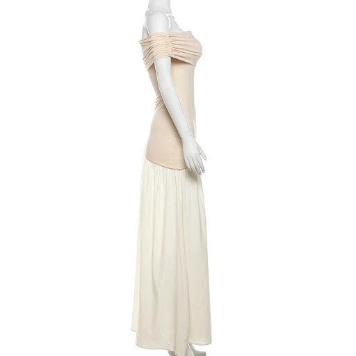 Title 16, Womens Fashion Color Contrast Off-shoulder Sli...
