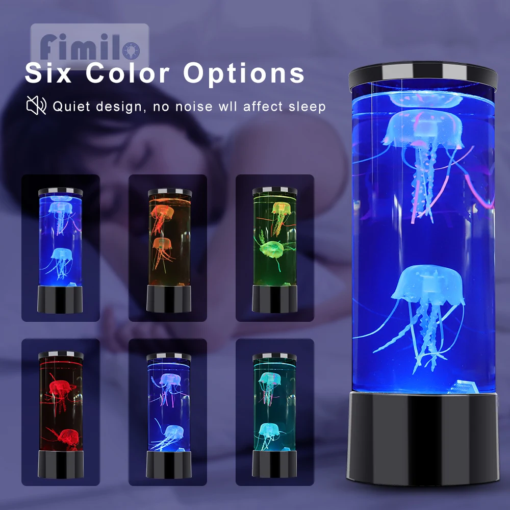 Title 3, Fantasy LED Jellyfish Lamp Color Changing Jelly...