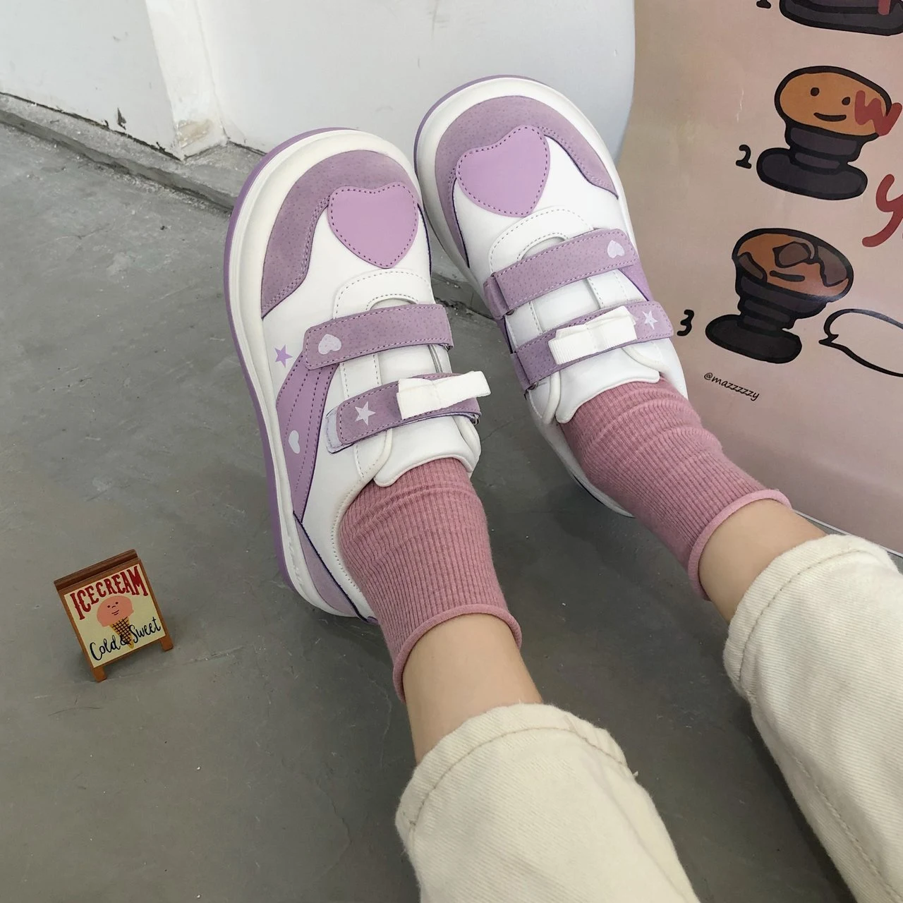 Title 4, Lolita Love Sneakers, stylish and comfortable f...