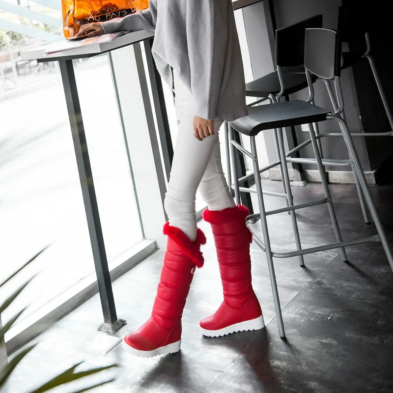 Women's Thick-soled Warm High-top Cotton Boots for winter. Comfortable, stylish, and perfect for cold weather, providing — photo 3