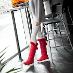 Women's Thick-soled Warm High-top Cotton Boots for winter. Comfortable, stylish, and perfect for cold weather, providing — photo 3
