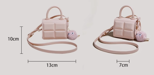 Title 1, Getextureerde Mini Messenger Bag Veelzijdig Dra...