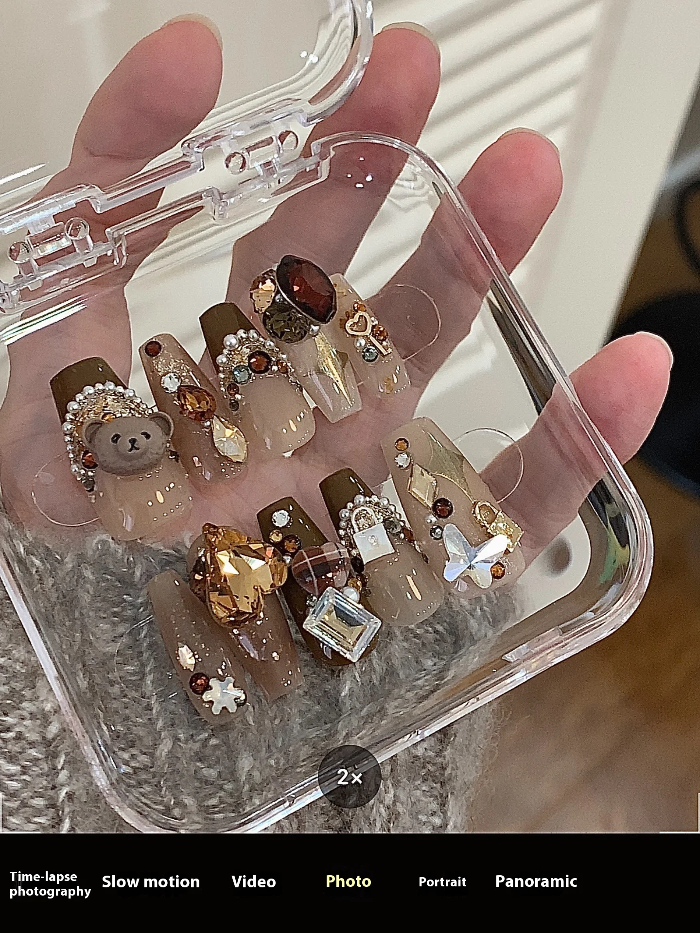 Maillard Bear Polo Brown Wear Nail Tip Customization for a unique, personalized style with fashion and flair. — photo 7