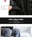 Botas de cano curto com zíper lateral e sete furos, super populares, moda de rua, estilosas e charmosas. Conforto e estilo garantidos. — foto 11