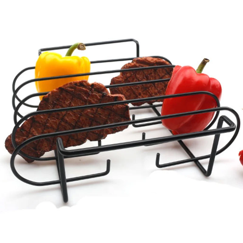 Title 4, Portable Lamb Chop Grid Rack for Courtyard, Non...