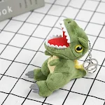 Chaveiro de Dinossauro Tiranossauro de 4 polegadas, mini boneco de pelúcia para pendurar na bolsa. Fofo, macio e perfeito para crianças e fãs de dinossauros. — foto 9