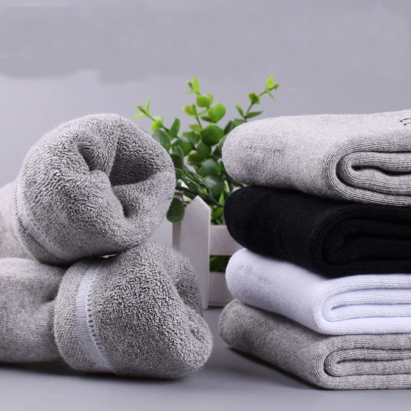 Title 6, Mens Winter Towel Socks Thickened Plus Velvet ...