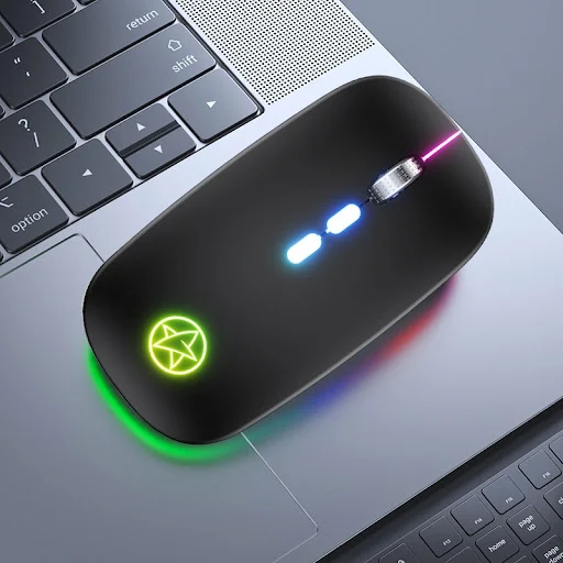 Title 20, Wireless Bluetooth Mouse Dual-mode Luminous Cha...