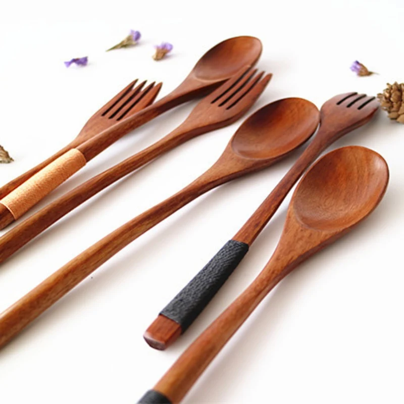 Wooden Kitchen Spoon Cooking Utensil Tool Durable Eco Friendly For Mixing Stirring Food Enjoy Easy Cooking and Baking — photo 2