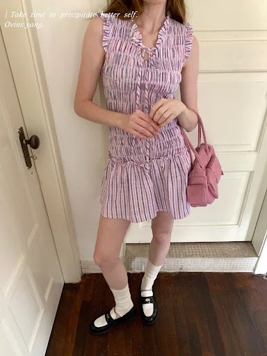 Title 3, vestido de mujer plisado casual y dulce