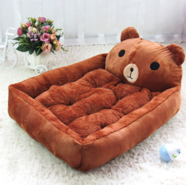 Title 1, Teddy cartoon dog bed, removable and washable, ...