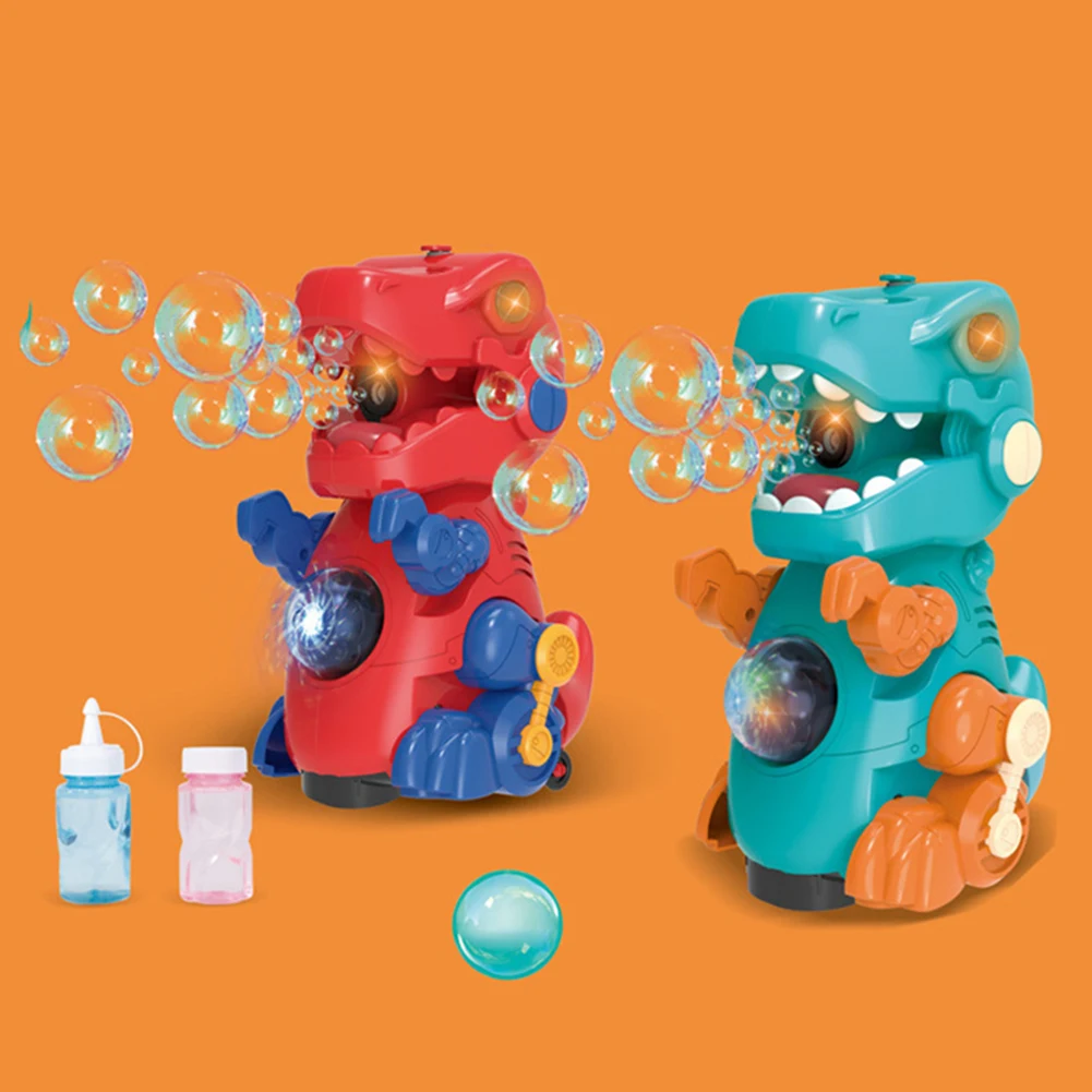Dinossauro de Bolhas Automático. Crie bolhas sem parar, diversão garantida para crianças. Perfeito para brincar ao ar livre e em casa. — foto 4