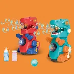 Dinossauro de Bolhas Automático. Crie bolhas sem parar, diversão garantida para crianças. Perfeito para brincar ao ar livre e em casa. — foto 4