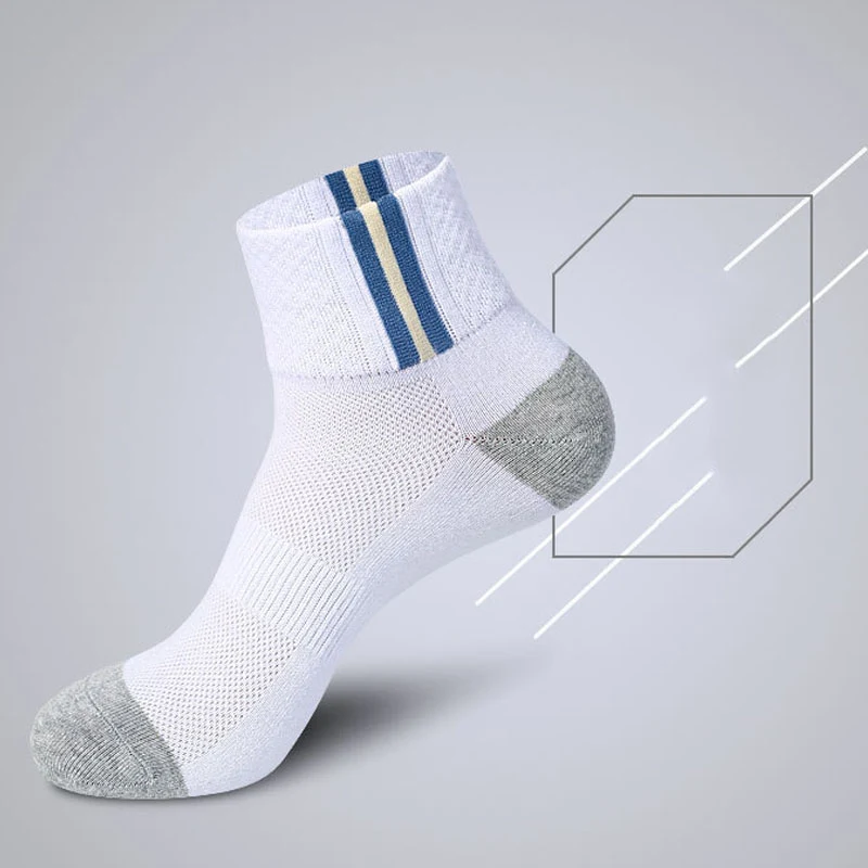 Summer Men's Cotton Mesh Socks, Odor-Free, Breathable. Stay fresh and comfortable all day long with these lightweight an — photo 4