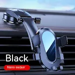 Suction Cup Mirror Black