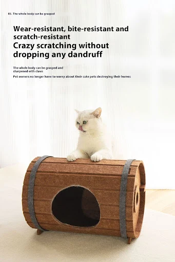 Title 10, Cama para mascotas de barril de vino ensamblada...